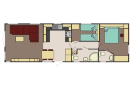 Mobilhome anglais Delta HADLEY - 2 chambres