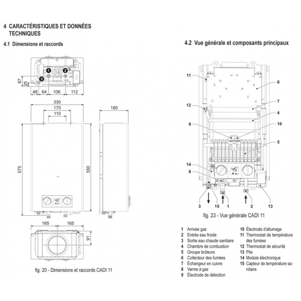 Chauffe eau gaz butane propane 11 litres digital — free download