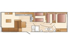Mobil home résidentiel anglais SWIFT modèle Antibe