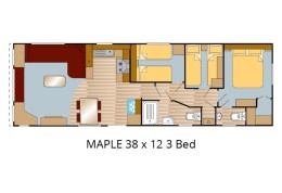 Mobilhome anglais EUROPA, modèle Maple résidentiel