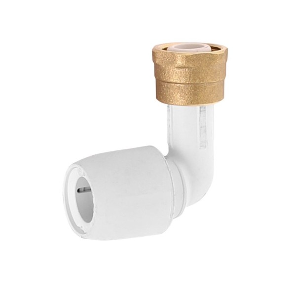 Connecteur de robinet coudé 90° 1/2 à 15 mm