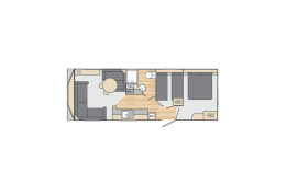 Mobilhome anglais SWIFT, modèle LOIRE (9,10 x 3,00 m)