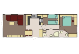 Mobilhome résidentiel anglais Delta HADLEY - 2 chambres
