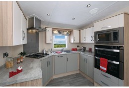 Mobilhome résidentiel anglais marque EUROPA, modèle Sequoia 41 x 13 - 3CH
